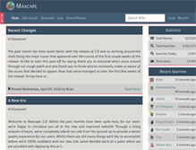 Tablet Screenshot of maxcape.com